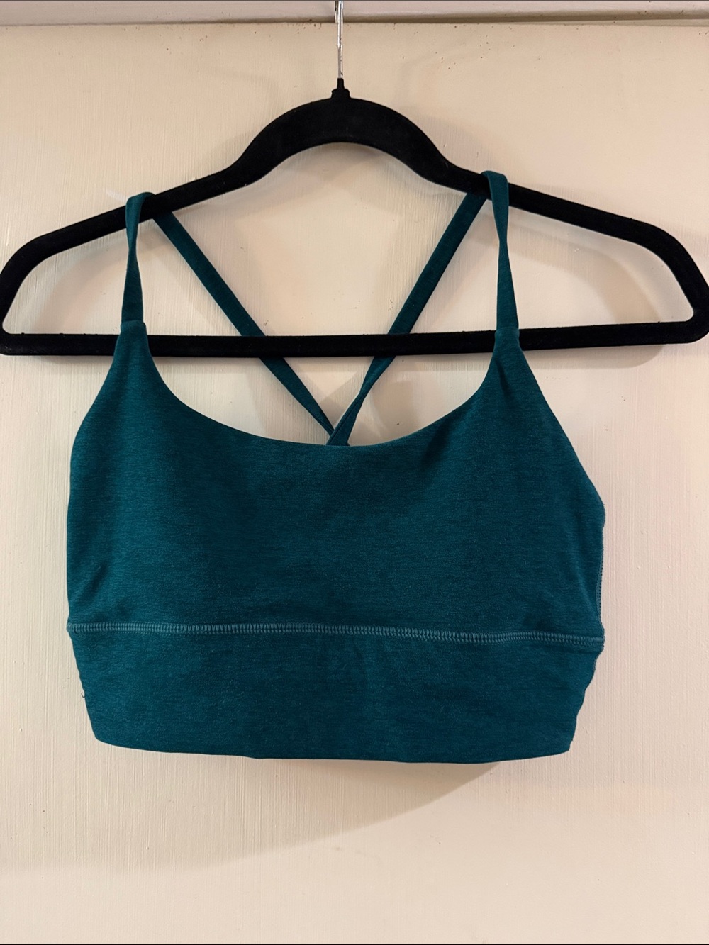 Vuori Teal Cross-Back Sports Bralette